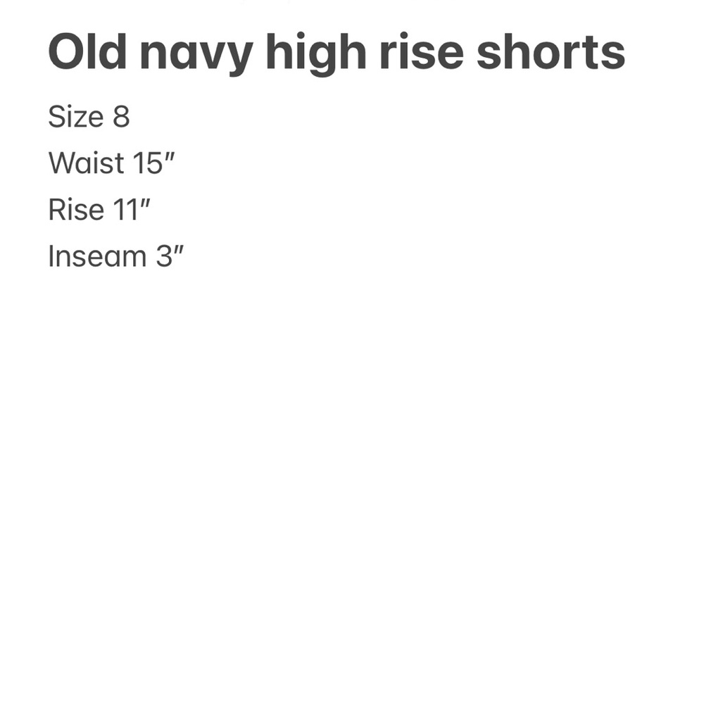 Old Navy Blue Jean Shorts Distressed Raw Hem O.G. Short High Rise size 8 - Picture 9 of 9